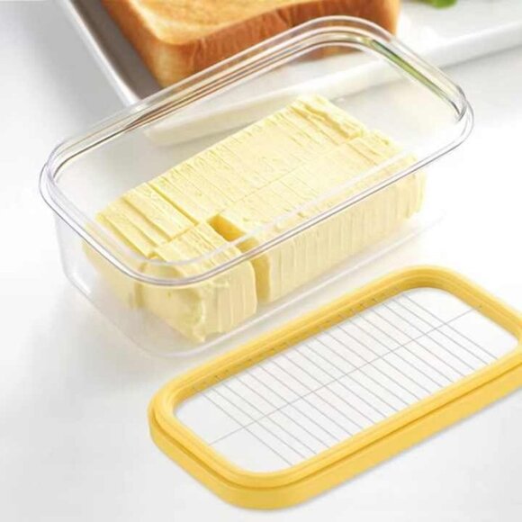 Butter Spreader and Butter Stick Holder & Butter Slicer Cutter Container Dish - Picture 7 of 9
